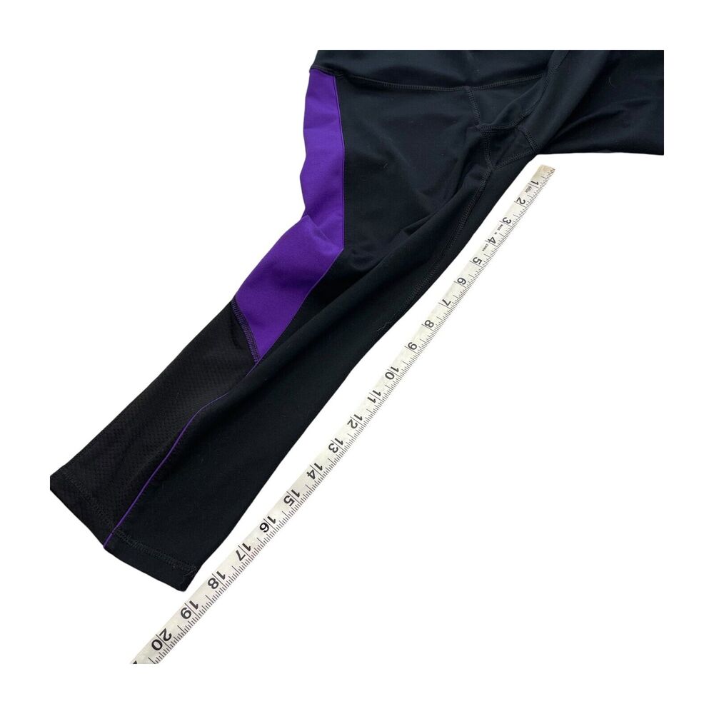 Old Navy Capri Legging Women's Small Black Purple High Waistband Performance - Picture 5 of 5